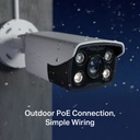 4MP Full-Color Outdoor Bullet Network Camera 