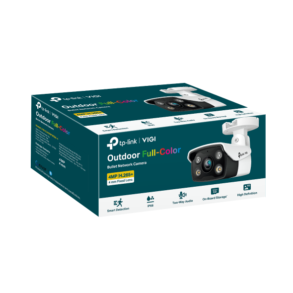 4MP Full-Color Outdoor Bullet Network Camera 