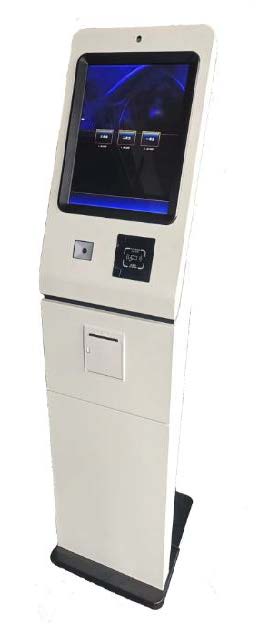 [كيو سستم] White T-170-1 / Queuing Machine - 17 inch Touch Screen (With Arabic Audio) PD2230